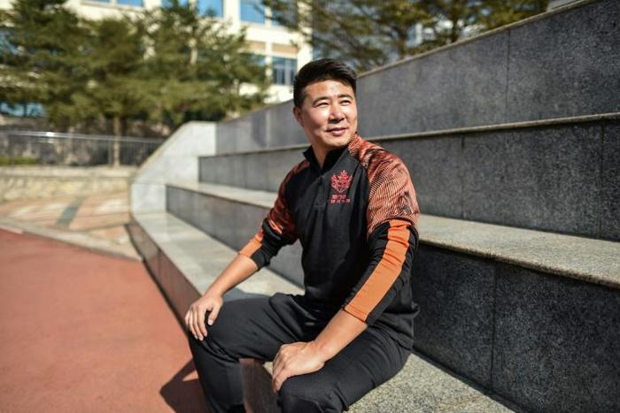 No regrets: Former Manchester United player Dong Fangzhuo in Xiamen where he coaches children with special needs