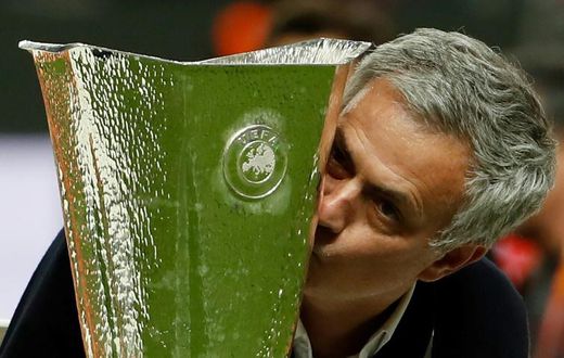 Jose Mourinho won the Europa League in his debut season as Manchester United manager