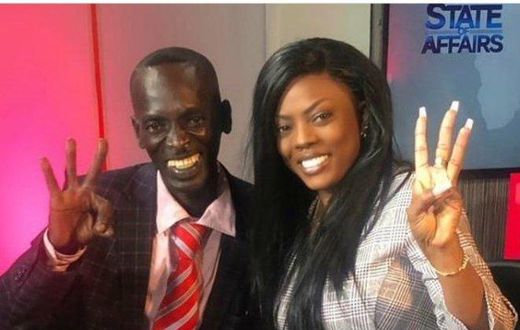 Hon Aponkye with Nana Aba Anamoah