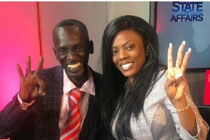 Hon Aponkye with Nana Aba Anamoah