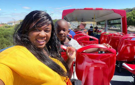 Tracey Boakye and her lovely son