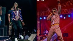 Stoneboy and Kuami Eugene perform in Nigeria