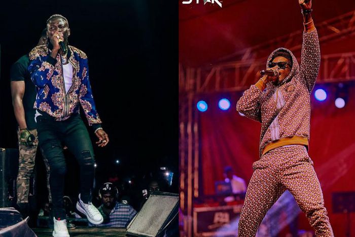 Stoneboy and Kuami Eugene perform in Nigeria