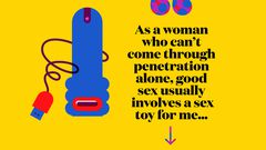 As a woman who cant come through penetration alone, good sex usually involves a sex toy for me...