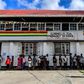 Guyanese citizens line up to vote in general elections in Leonora