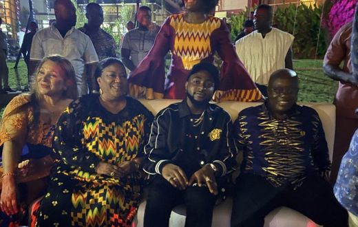 Davido meets Nana Addo at year of return party