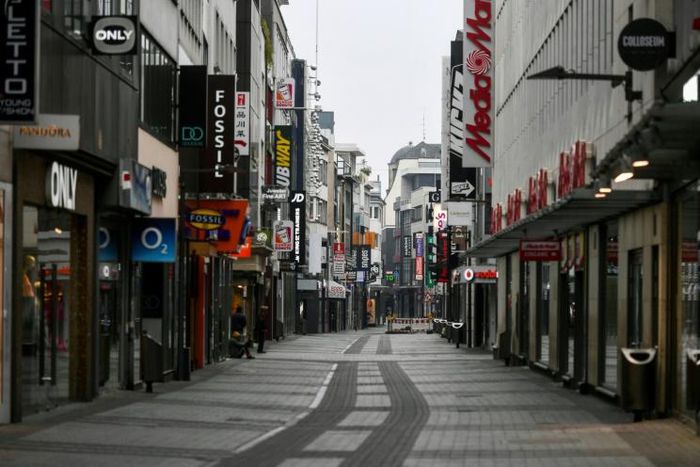 Some shops in Cologne will be open from Monday as Germany looks to reboot its economy and return to normality