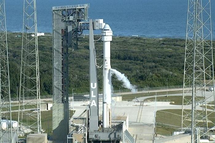 The CST-100 Starliner will launch from Cape Canveral on an Atlas V rocket built by the United Launch Alliance