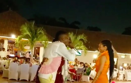 Nana Konadu and Zenator dance to Stonebwoy's song