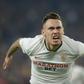 Lucas Ocampos celebrated Sevilla's equaliser but they could not find a winning goal against Athletic Bilbao