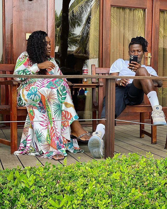Stonebwoy and Dr. Louisa Ansong