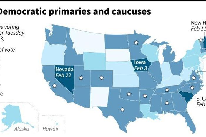 US Democratic primaries and caucuses