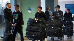 Wuhan Zall, the Chinese football team from the city at the centre of the outbreak, arrived at Malaga's Costa del Sol Airport on January 29
