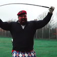 Eddie Hall Tries to Break World Golf Swing Record