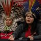 "Bolsonaro's dream is our nightmare, and it will be our extermination," said Sonia Guajajara (R) of the Brazilian Indigenous People's Assembly (APIB)