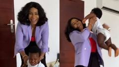 John Dumelo Jnr’s reaction when Selassie Ibrahim tried to dodge him is priceless