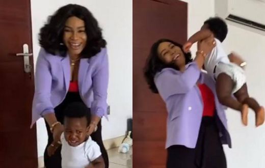 John Dumelo Jnr’s reaction when Selassie Ibrahim tried to dodge him is priceless