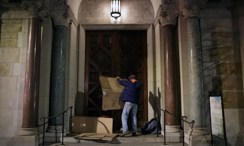 He Says He Stabbed a Student to Defend His Home. His Home Is a Box.