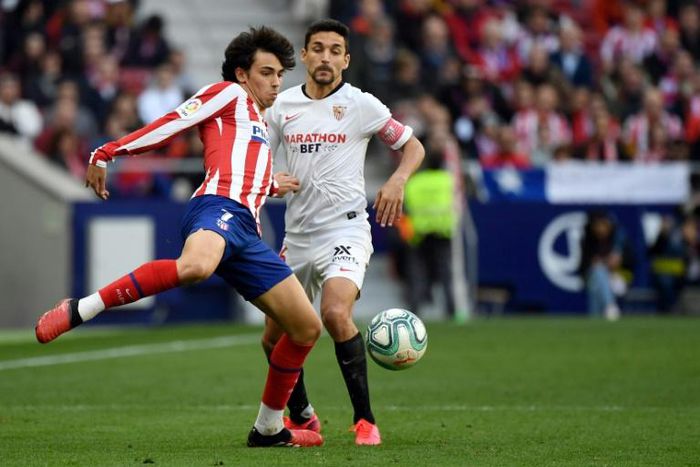 Joao Felix (left) impressed as Atletico Madrid drew with Sevilla ahead of their Champions League second leg against Liverpool on Wednesday.