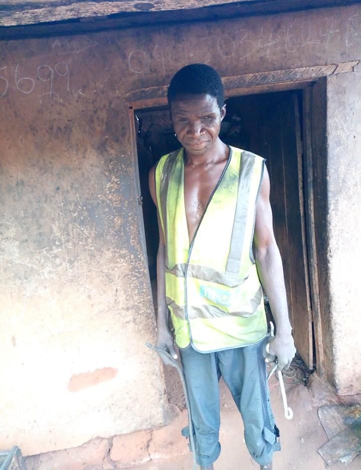 “I lost my sight but not my manhood” – Blind vulcaniser with 7 children