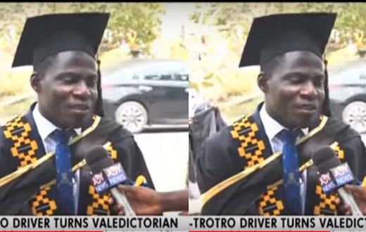 Brilliant Trotro driver graduates with First Class from the University of Ghana (video)