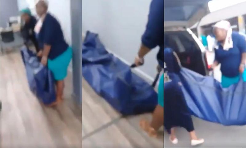 Angry family carries dead body to popular Insurance company’s office to demand funeral claim (video)