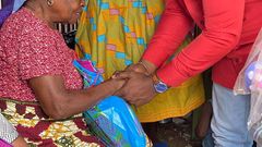 John Dumelo spends Val’s Day with widows
