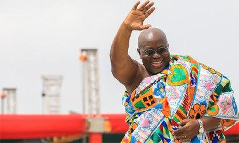 Buhari at the inauguration ceremony of President Nana Akufo-Addo of Ghana 