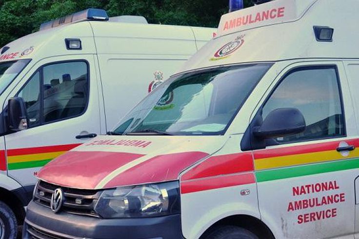 Over 40 ambulances are currently parked at the State House in Accra