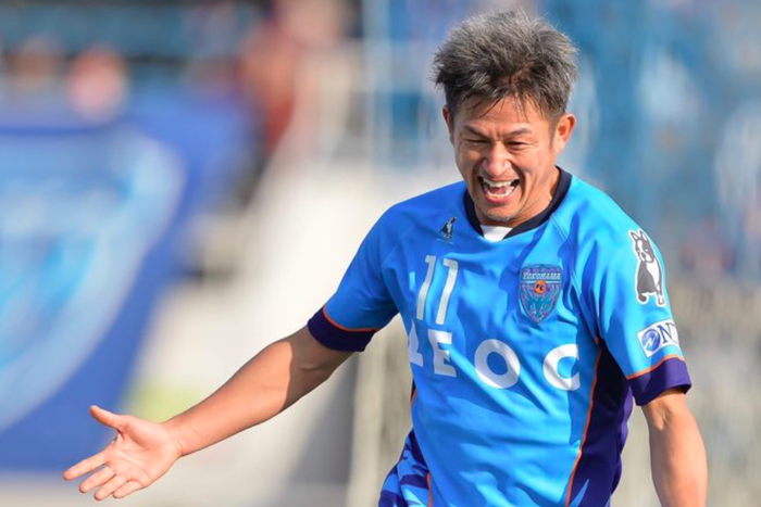 Kazuyoshi Miura is older than his boss and started playing before most of his teammates were born.