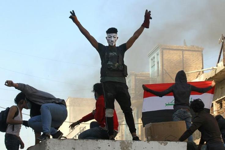 Iraqi anti-government protesters are enraged at ongoing violence, which has continued despite calls by the country's top Shiite authority to deal with rallies peacefully