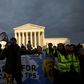Defenders of  people known as "Dreamers" -- who were brought to the US illegally as children -- rally outside the Supreme Court on November 10, 2019