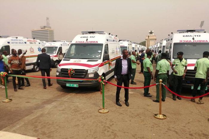 President Akufo-Addo has commissioned 307 ambulances