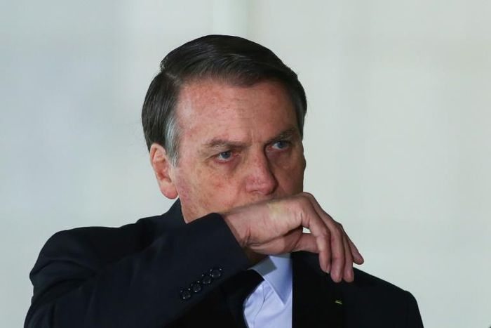 Brazilian President Jair Bolsonaro, pictured in November 2019, has urged people to take to the streets in his support on March 15