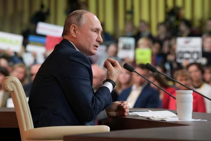 Russian President Vladimir Putin may have dropped a hint about his political future at his end-of year press conference