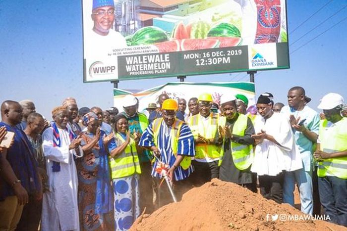 Walewale: Bawumia cuts sod for construction of watermelon processing factory