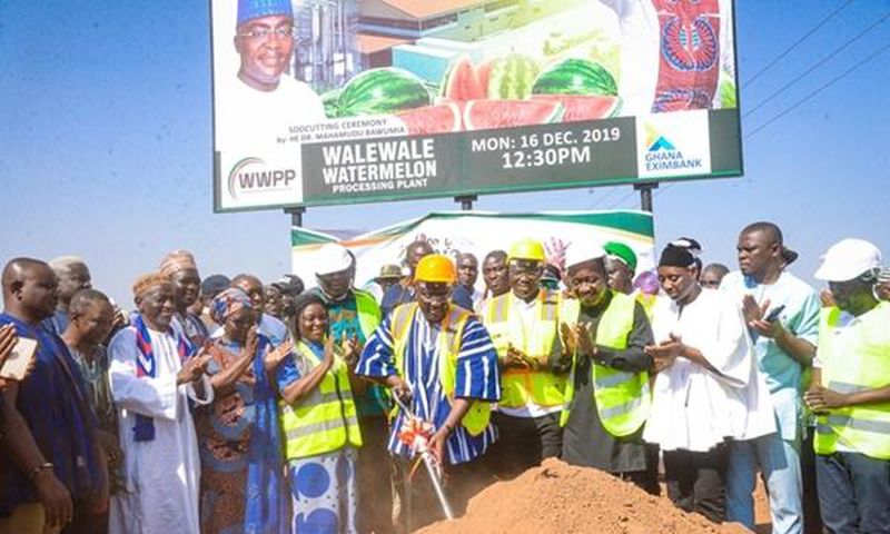 Walewale: Bawumia cuts sod for construction of watermelon processing factory