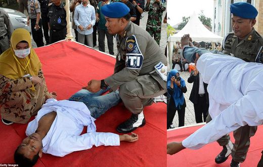 Man who fainted during 100 lashes for premarital sex was revived to take the rest before being rushed to the hospital