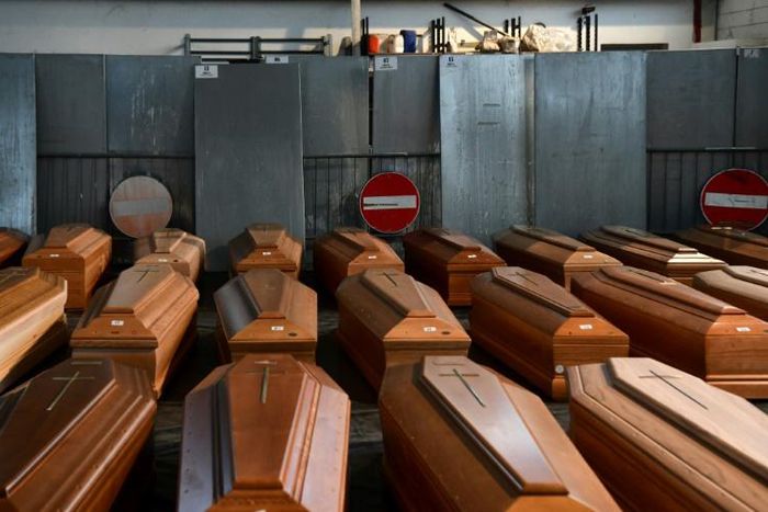 The endless flood of victims forced the city of Bergamo at Italy's northern epicentre of the pandemic to send still more bodies to less burdened crematoriums
