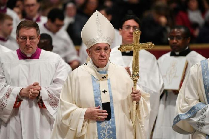 Pope Francis apologised for "losing patience" with a woman who grabbed him on New Year's Eve and later denounced "all violence against women"