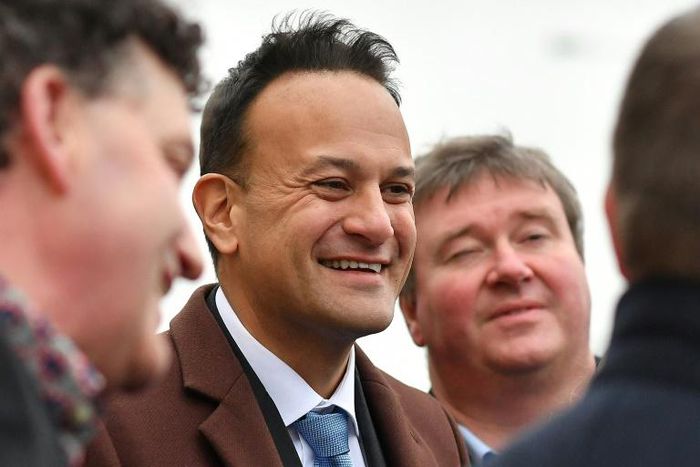 Prime Minister Leo Varadkar (C) focused his campaign on Brexit but voters seemed more concerned with healthcare and housing
