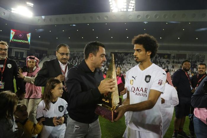 Xavi led Al Sadd to the Qatar Cup in Janaury