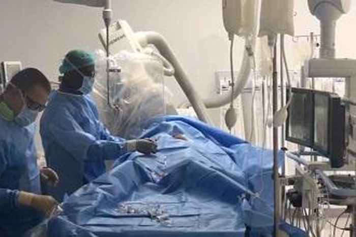 A team of Ghanaian doctors performs first-ever brain surgery without cutting the skull