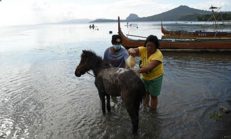 Taal's community had to flee without their prized ponies and most of their possessions when the volcano errupted