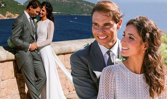 Rafael Nadal and wife
