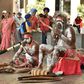 Indigenous Australians performing in Sydney on Australia Day, which celebrates the origins of the modern nation. Many indiginous Australians, however, mark the day with mourning