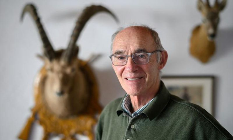Narcisse Seppey sees nothing wrong with the canton making money on the planned cull of older, weaker ibex