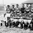 Picture dated 1958 of the Manchester United team after the Munich air disater with Harry Gregg in the centre of the back row