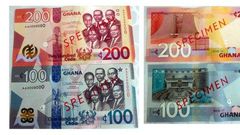 GH¢100 and GH¢200 note