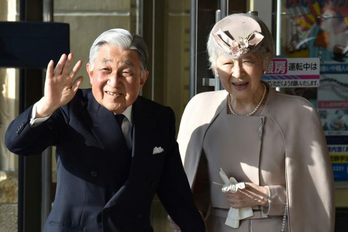 Emperor Akihito was examined by court doctors after the incident, an official at the Imperial Household Agency said